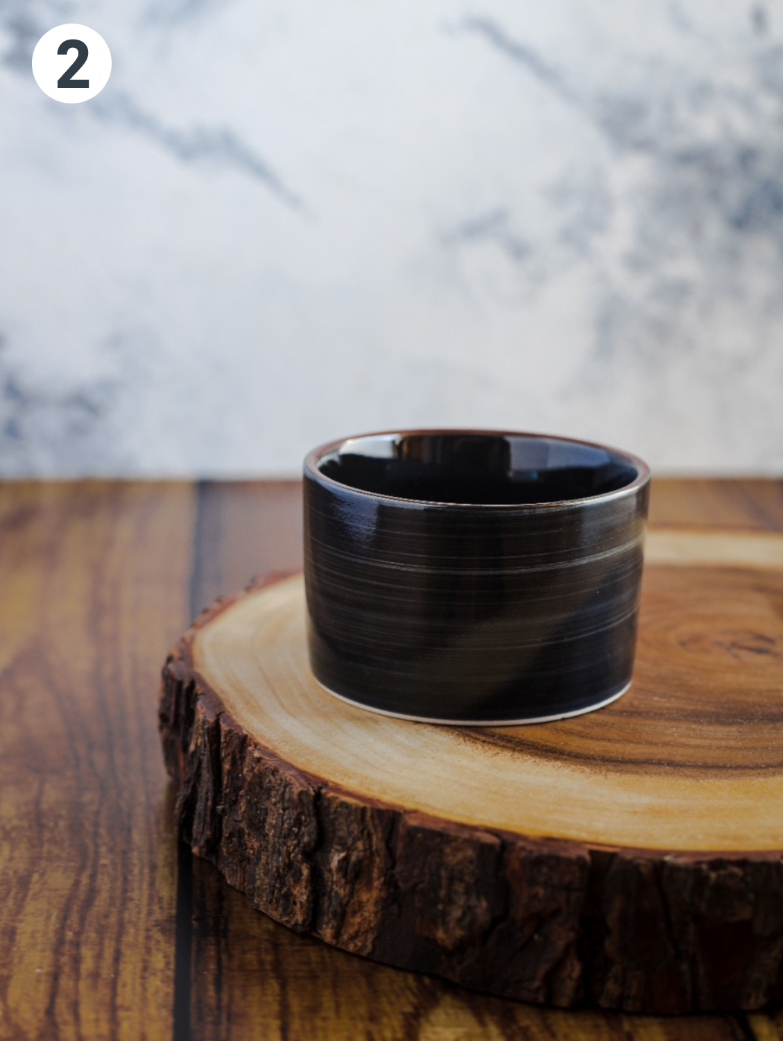 BLACK BRUSH Cylindrical Bowls 150 ml