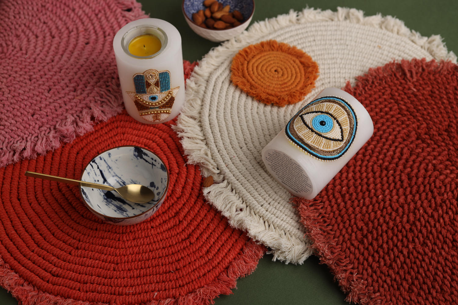Bella Macramé Placemat Round 34cm