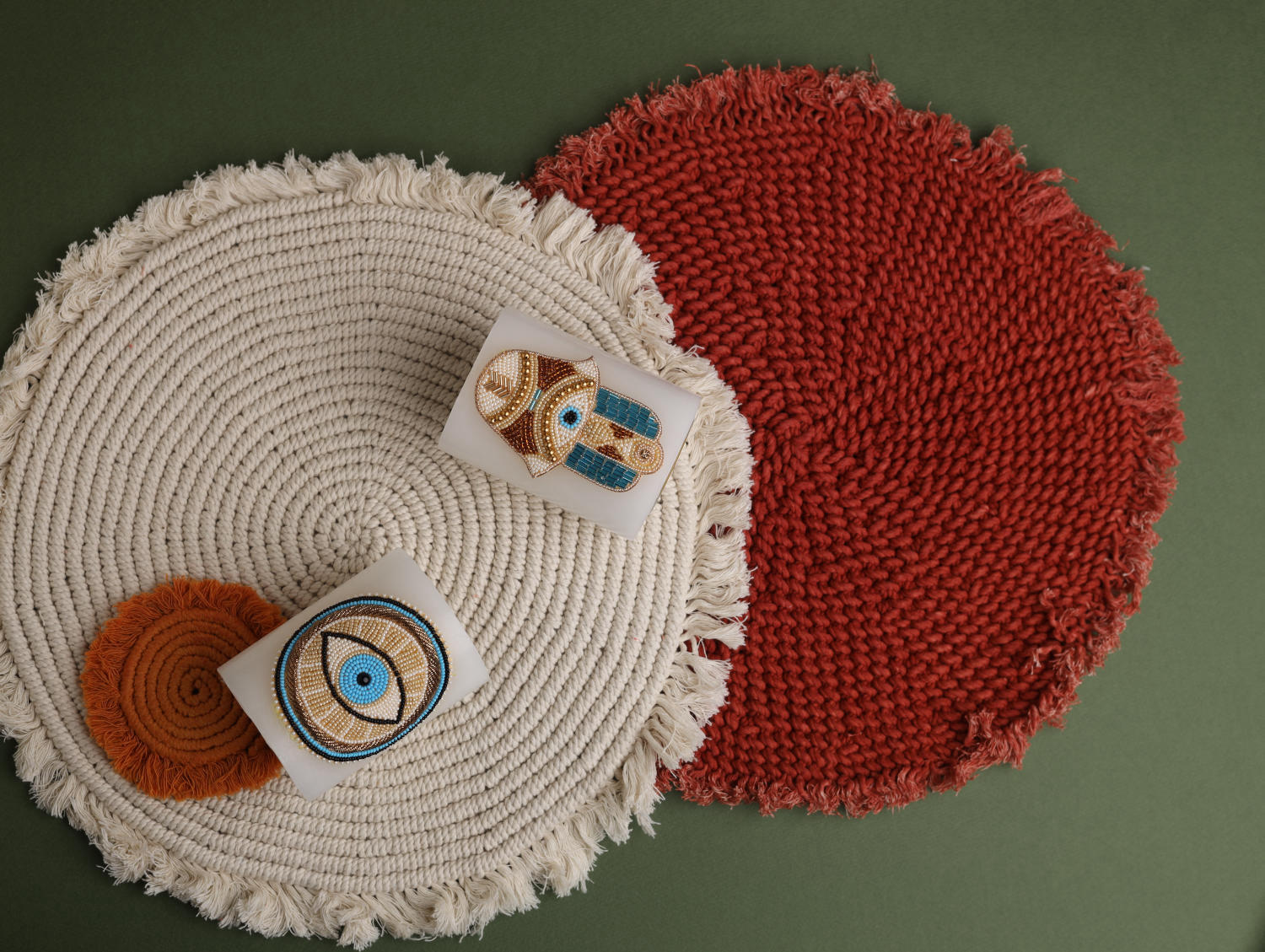 Bella Macramé Placemat Round 34cm