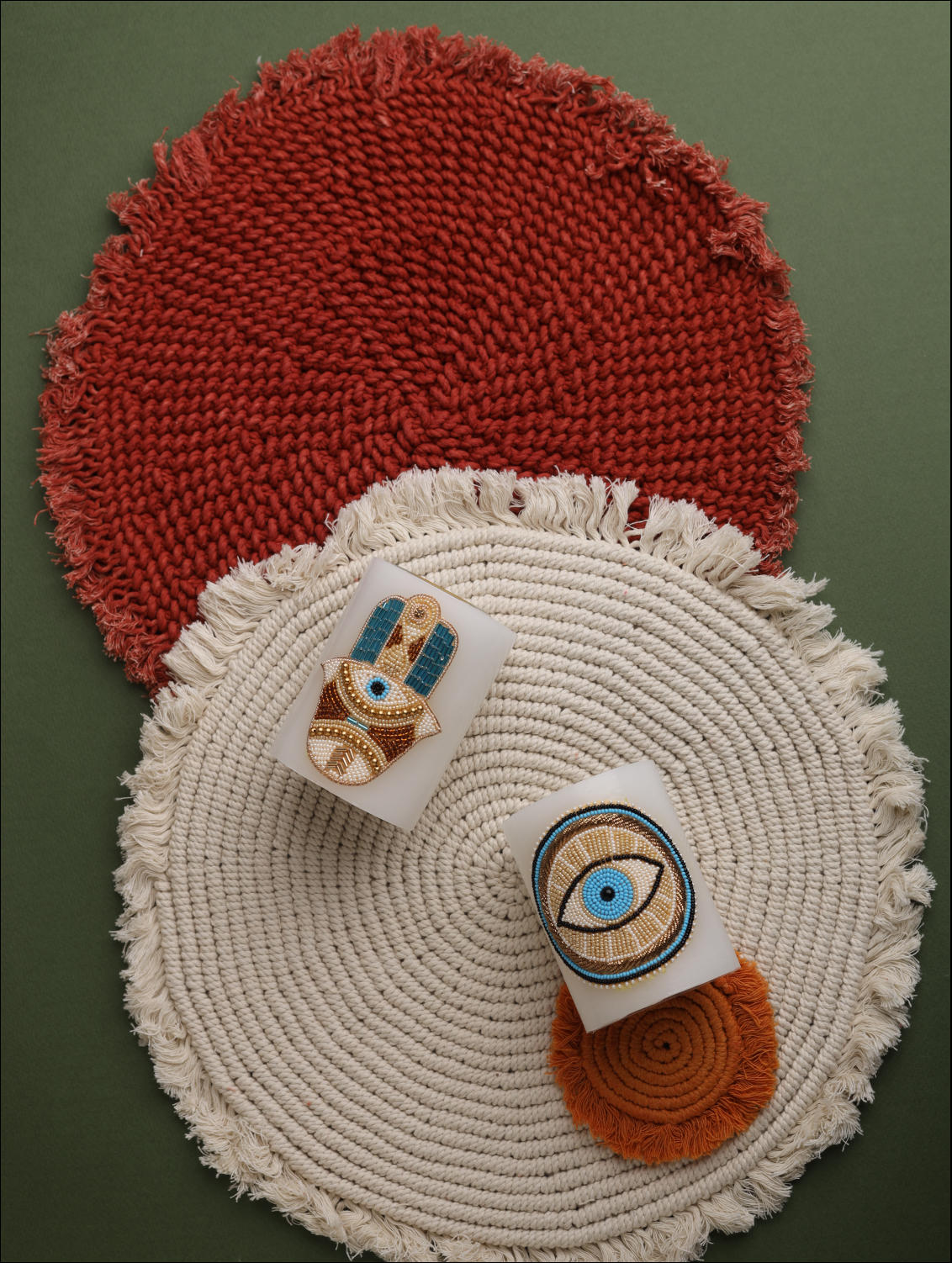 Bella Macramé Placemat Round 34cm