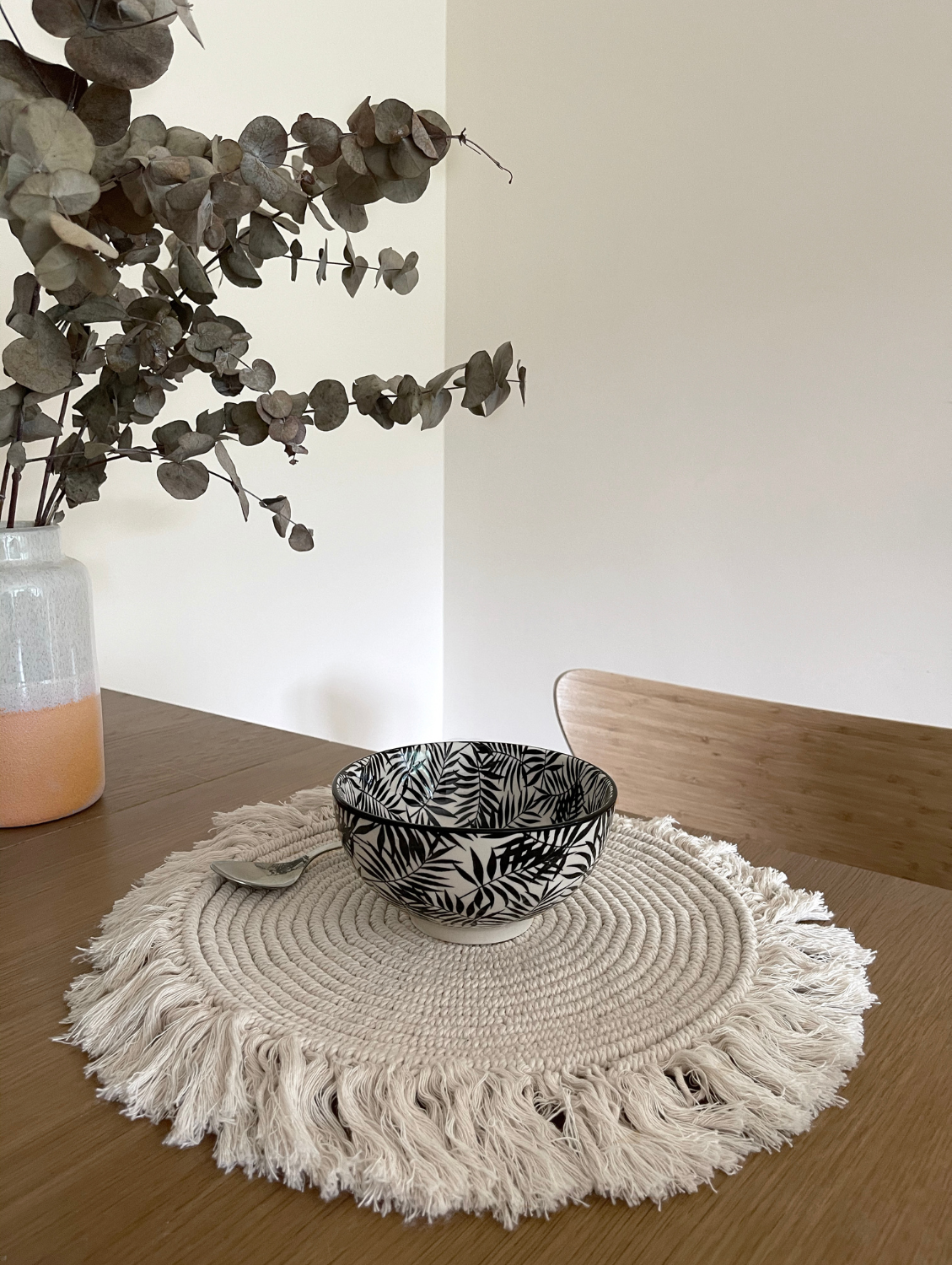 Bella Macramé Placemat Round 34cm