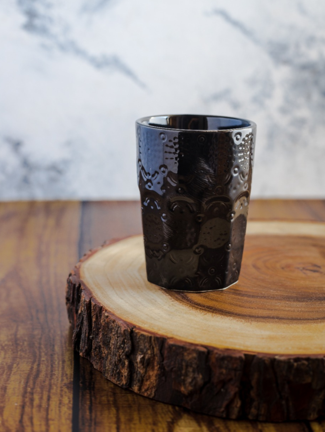 Black Glaze Tumbler Set of 2