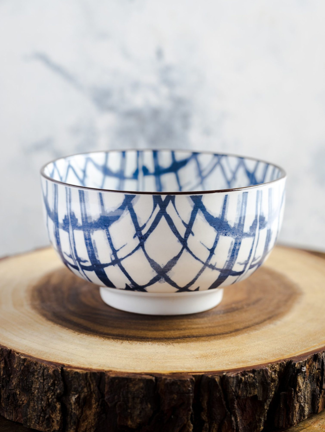 BLUE PLAID Cereal Bowl 5"