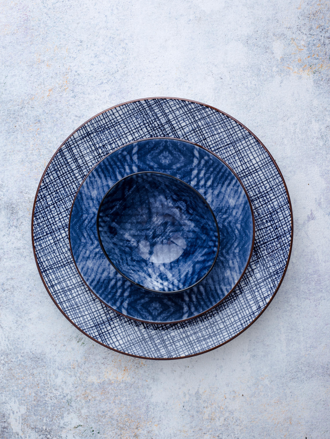 Blue Sea Round Side Plate 7.5"