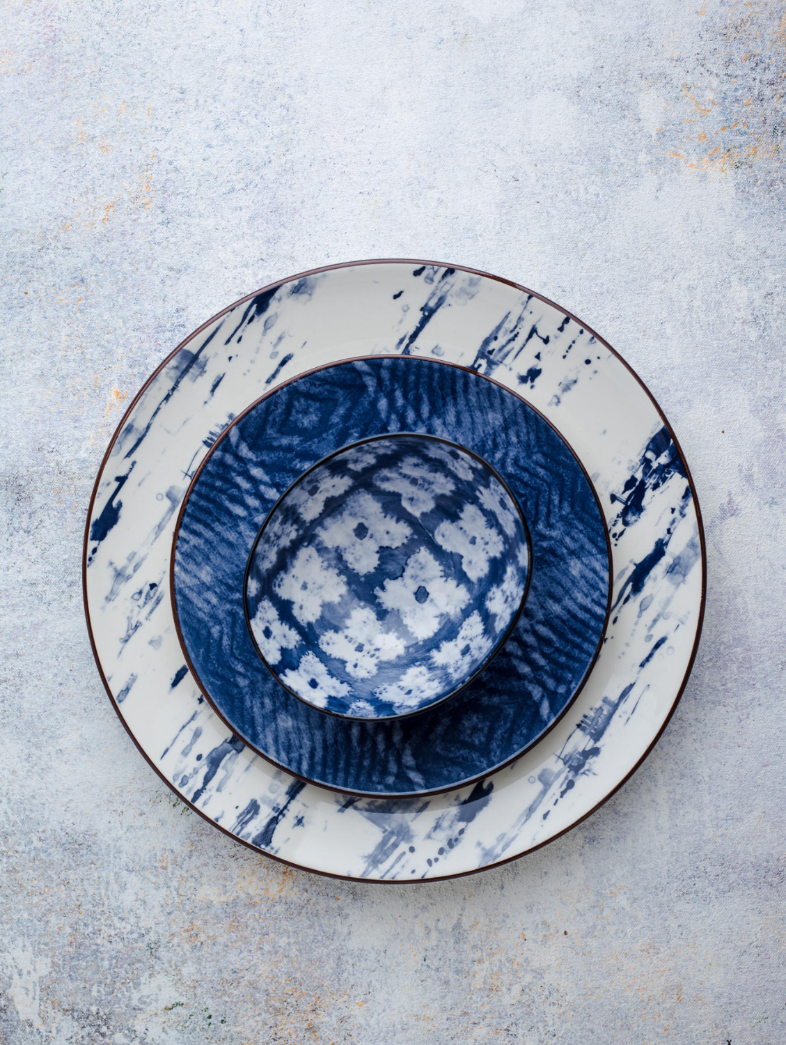 Blue Sea Round Side Plate 7.5"