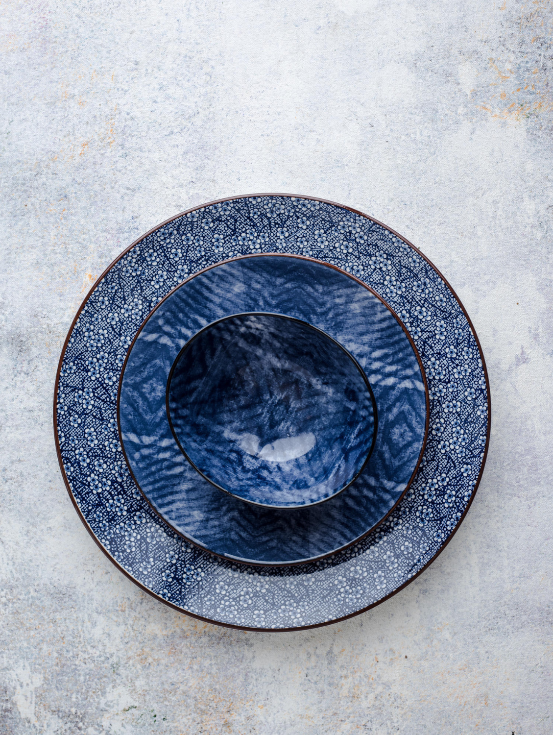 Blue Sea Round Side Plate 7.5"
