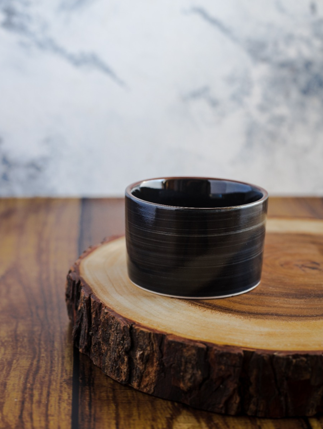 BLACK BRUSH Cylindrical Bowls