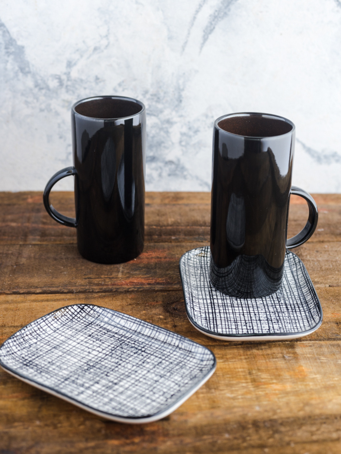 BLACK GLAZE Tall Mug