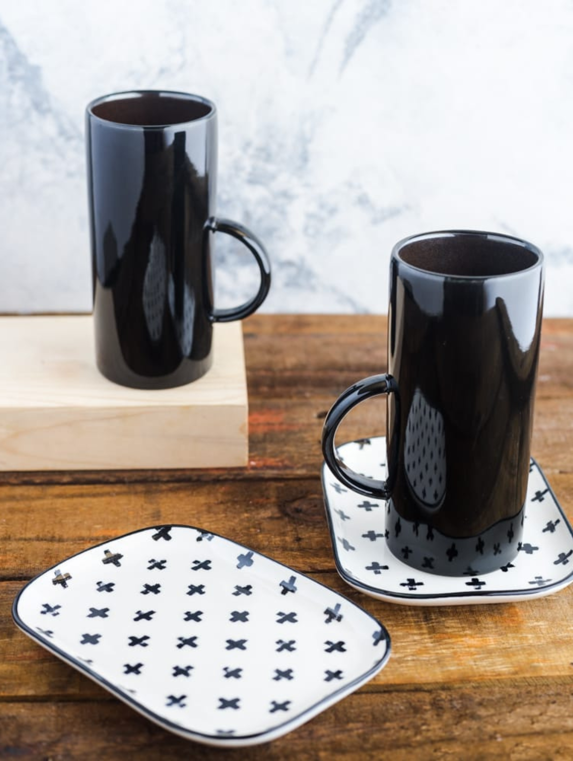 BLACK GLAZE Tall Mug