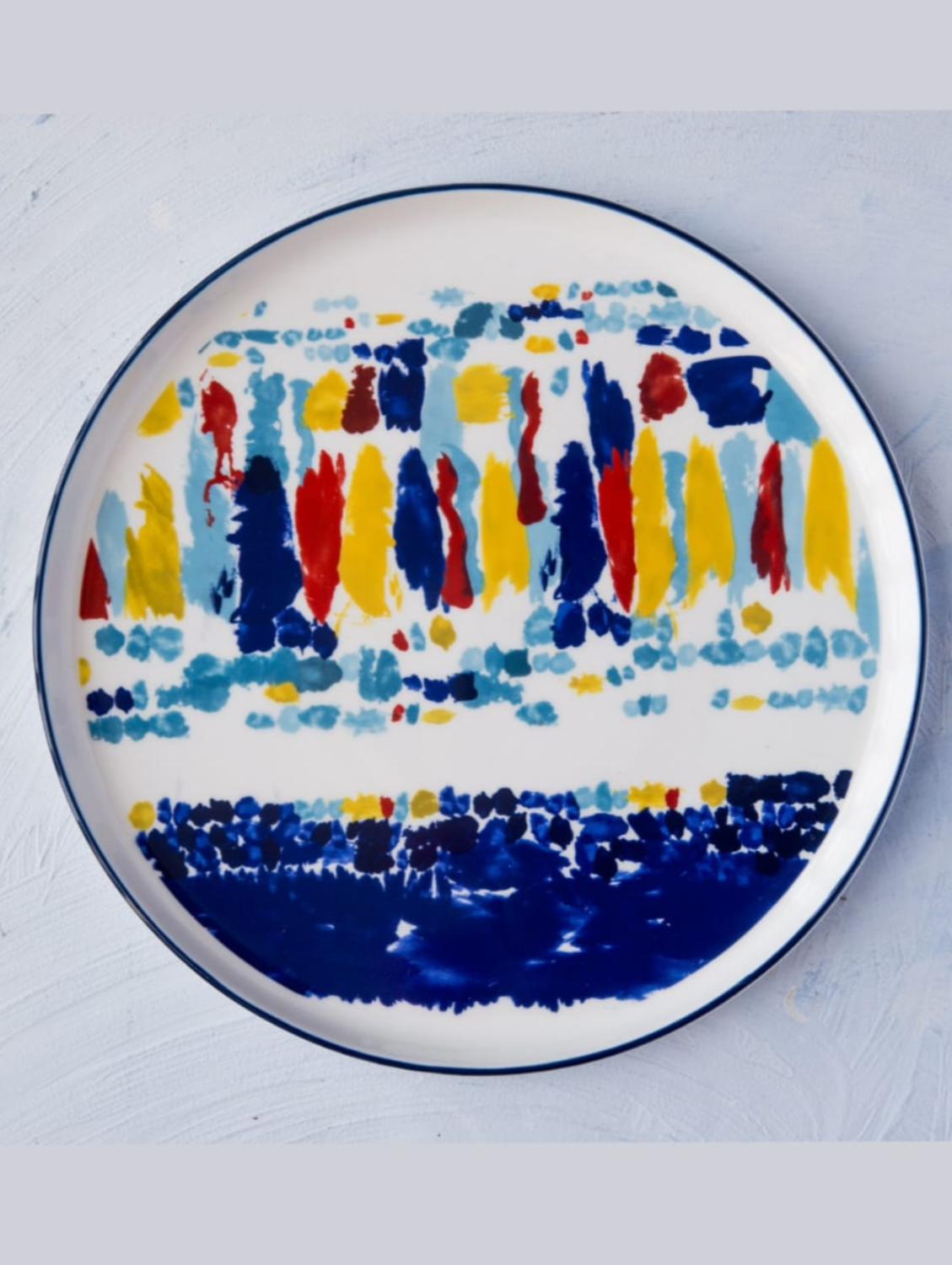 FESTIVITIES ON A PLATE Round Dinenr Plate 24.5 cms