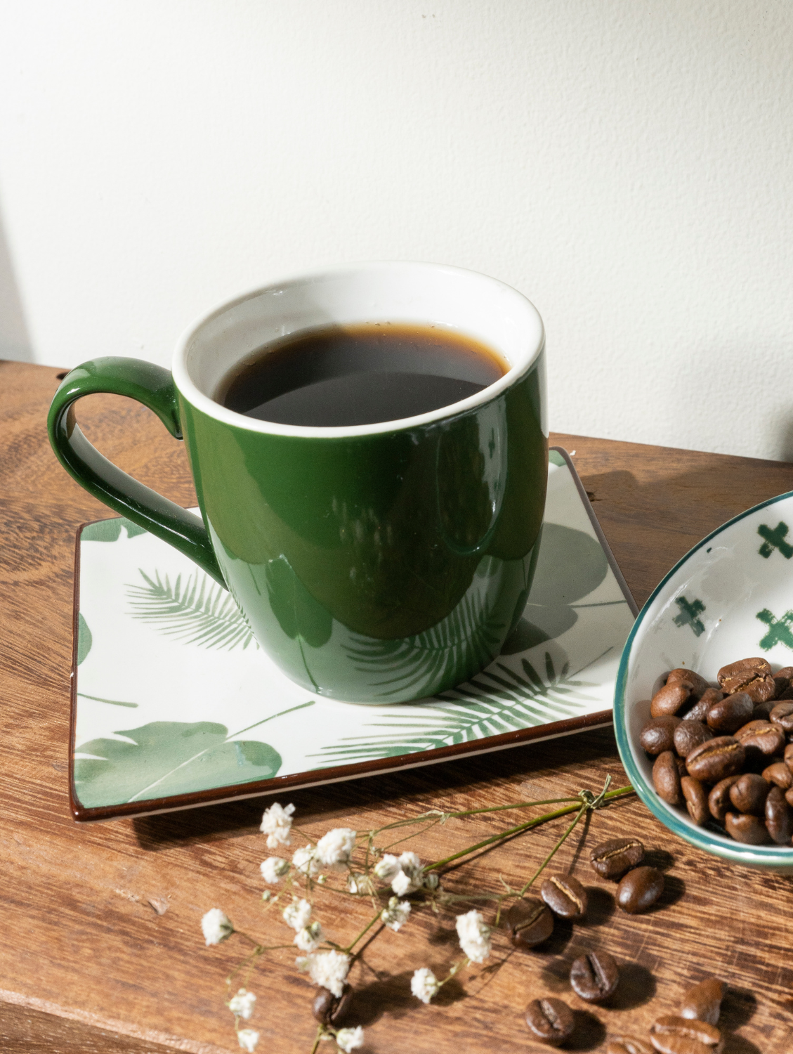 GREEN GLAZE Chai Cup 1 7 cms