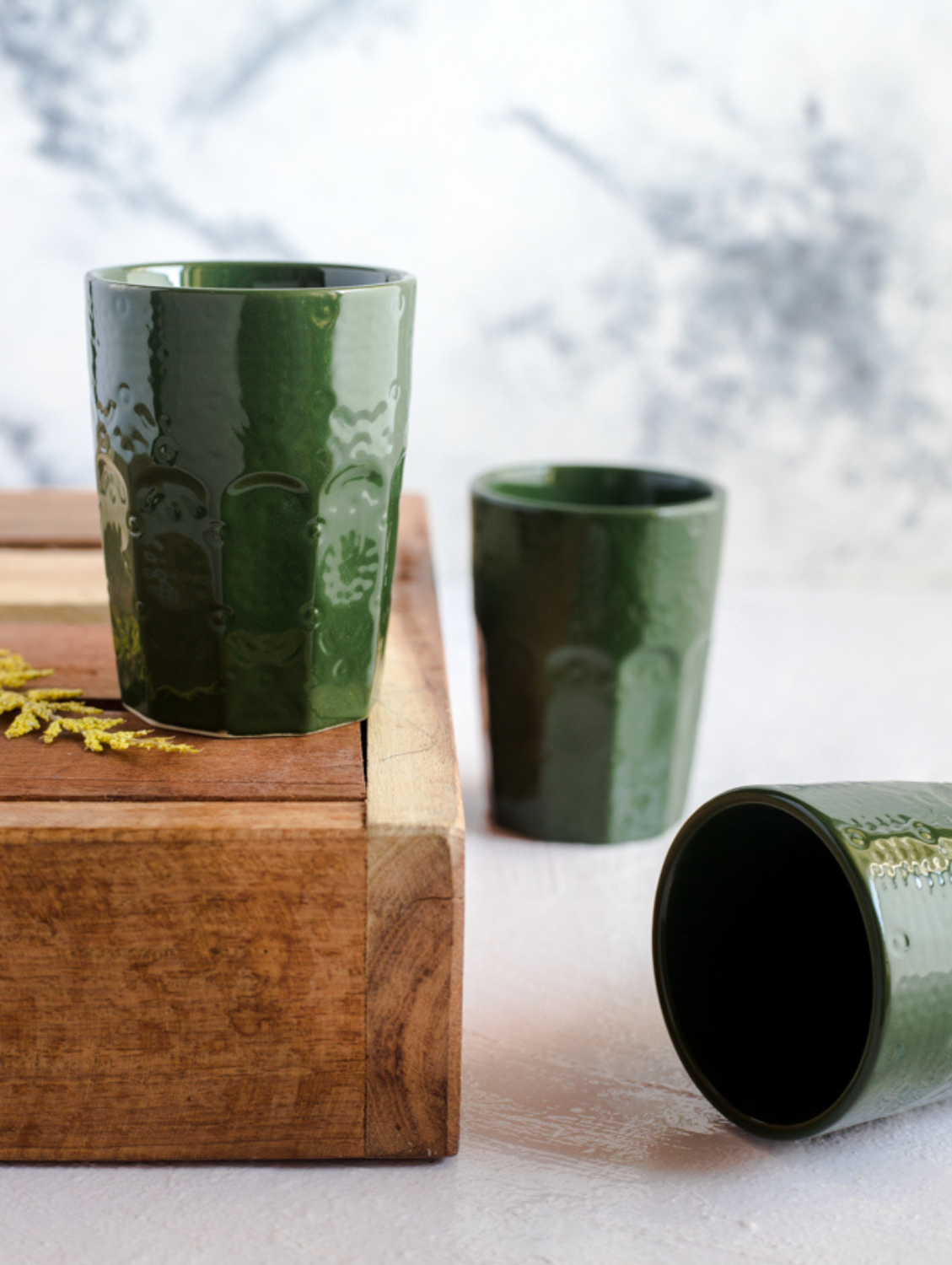 GREEN GLAZE Tumblr - Set Of 2