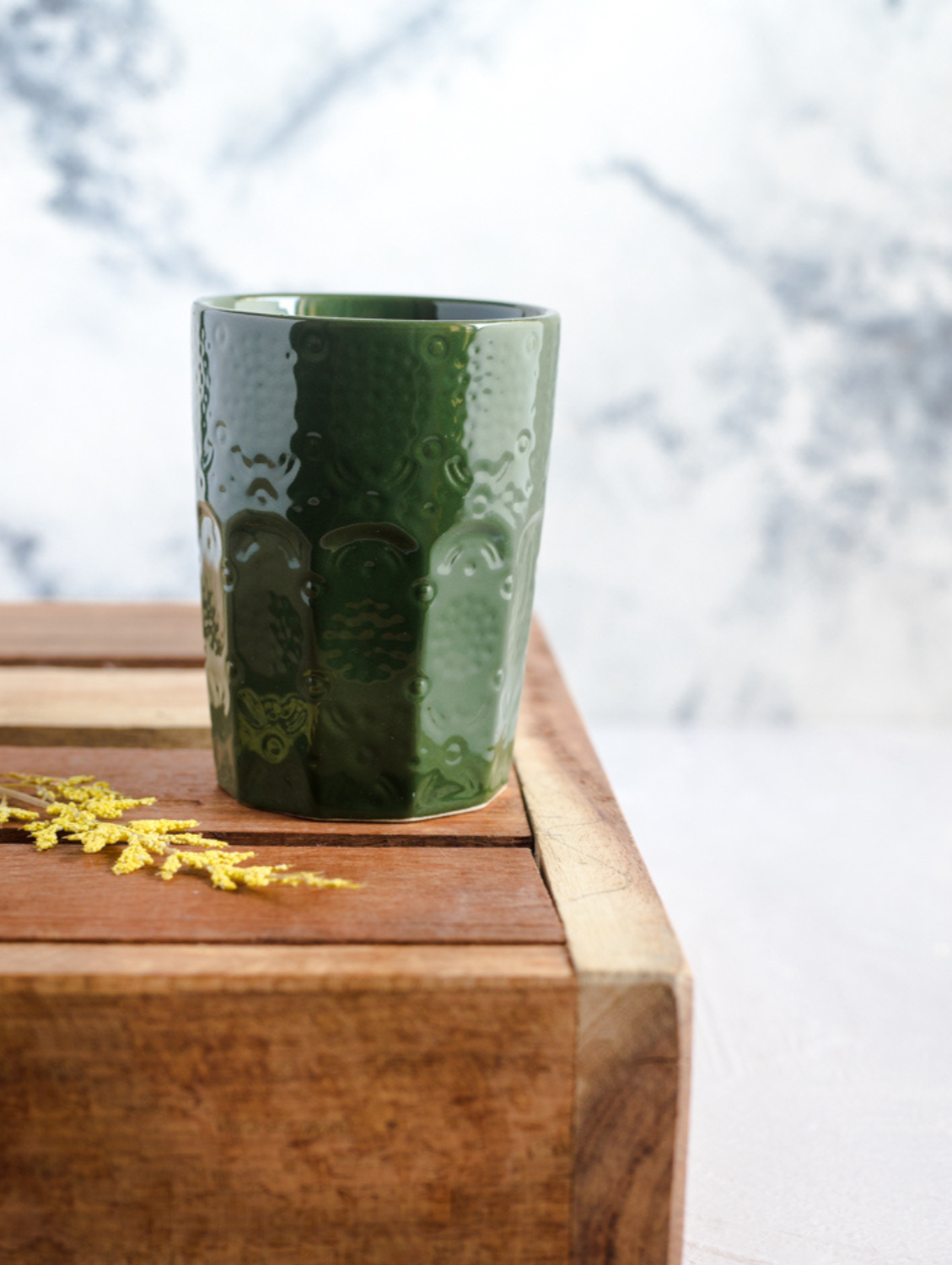 GREEN GLAZE Tumbler Set of 2