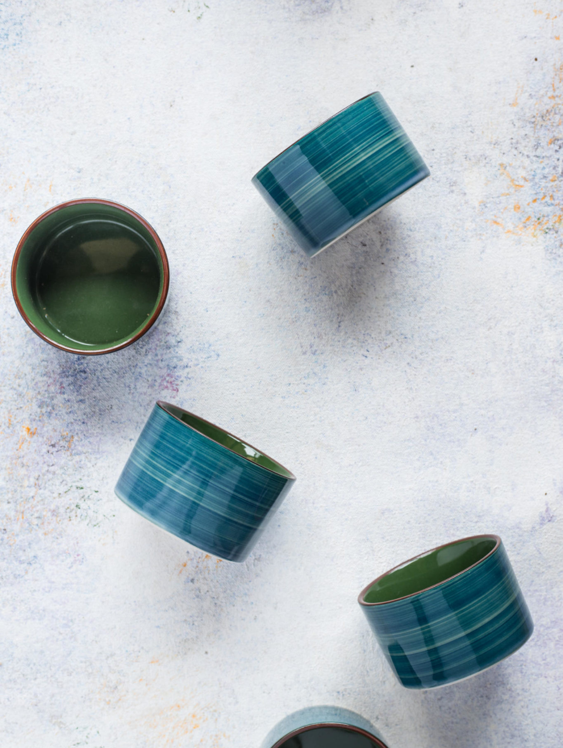 GREEN BRUSH Cylindrical Bowls 150 ml