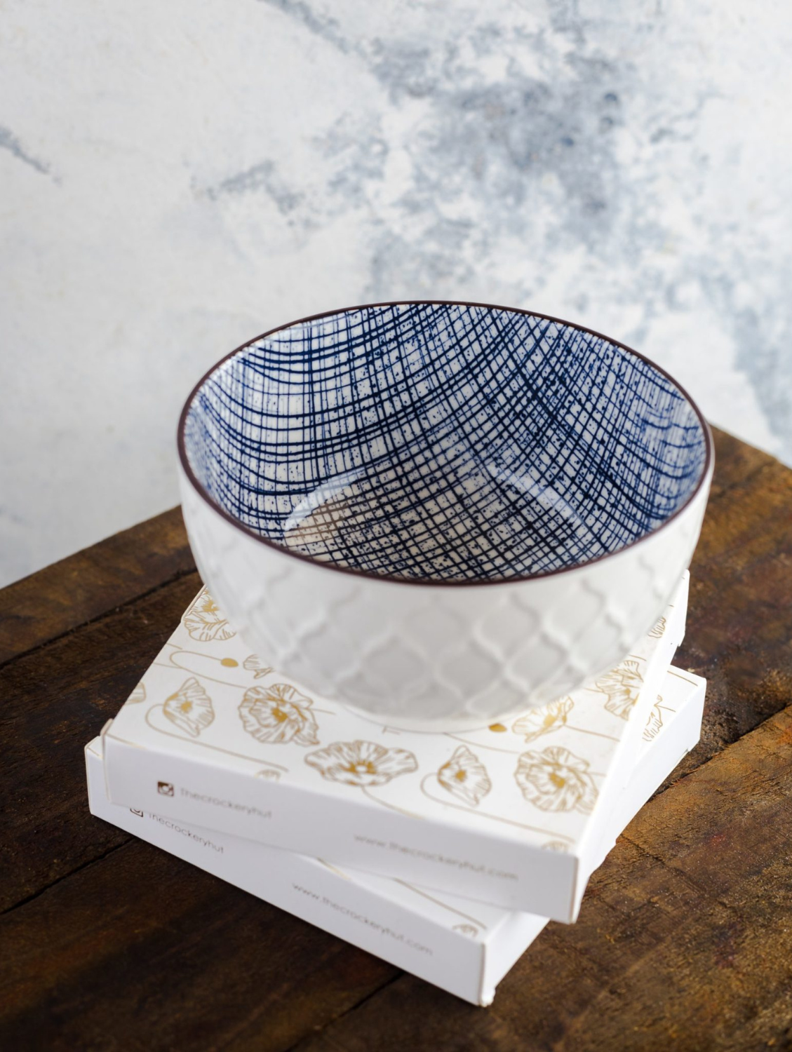 HIGH STREET CHECKERED Cereal Bowl 5"