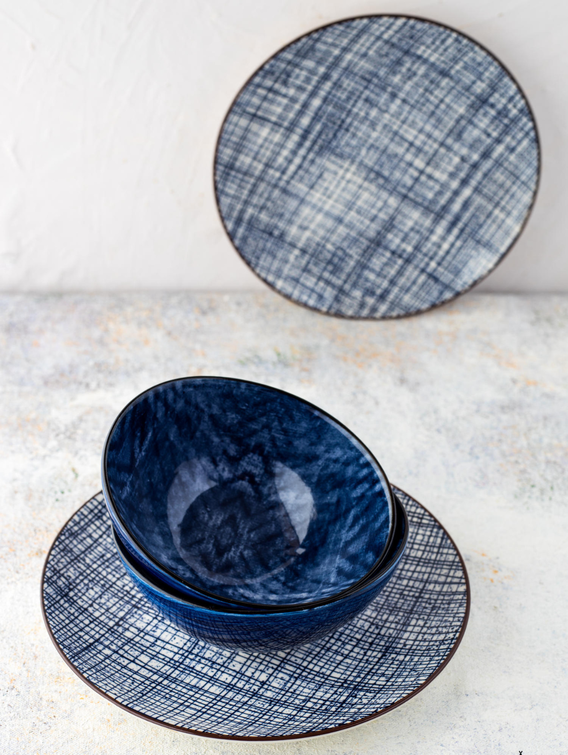 HIGH STREET CHECKERED Round Side Plate 7.5"