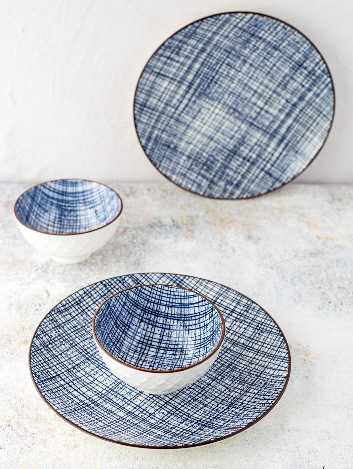 HIGH STREET CHECKERED Round Side Plate 7.5"