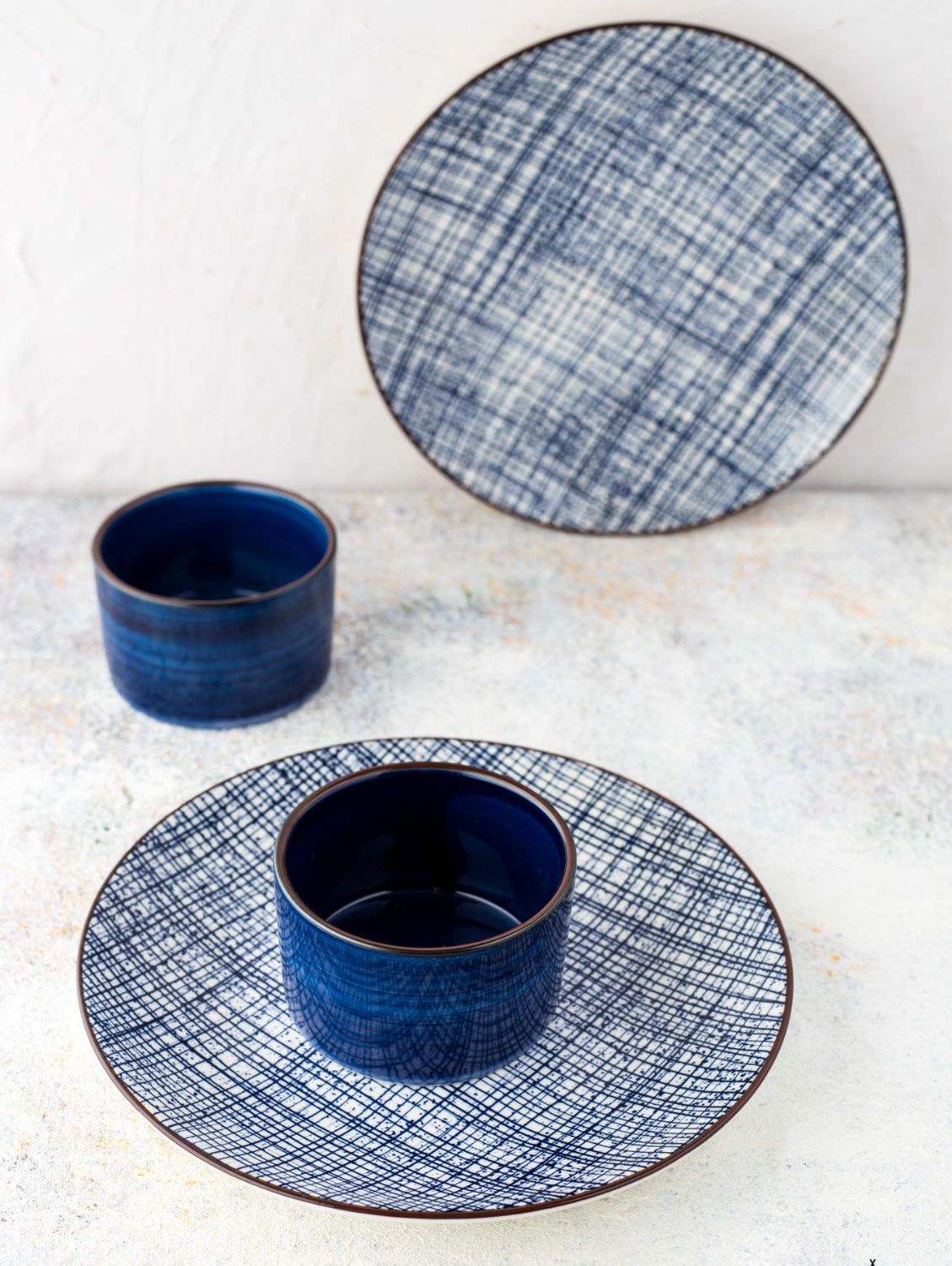 HIGH STREET CHECKERED Round Side Plate 7.5"