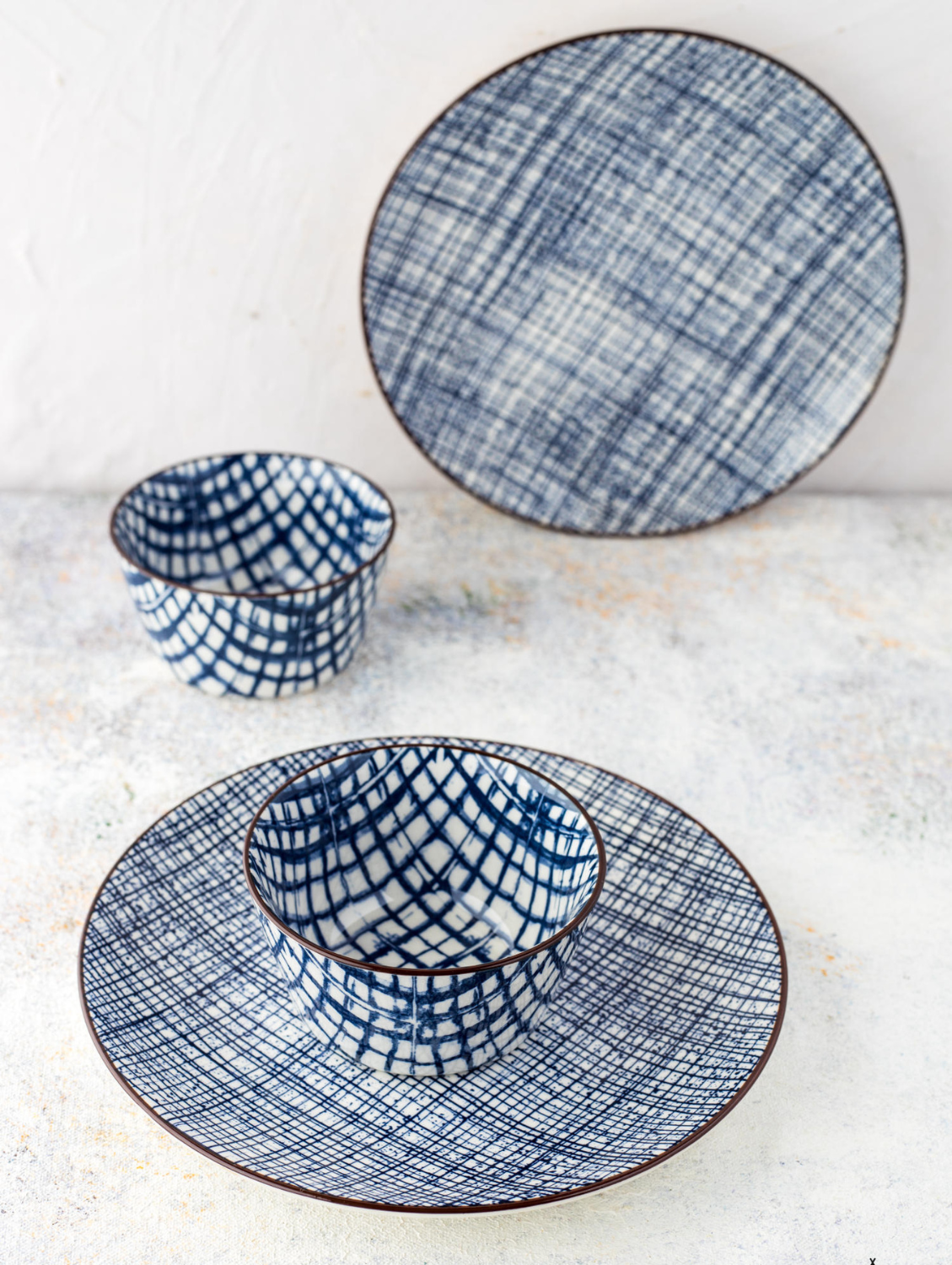 HIGH STREET CHECKERED Round Side Plate 7.5"