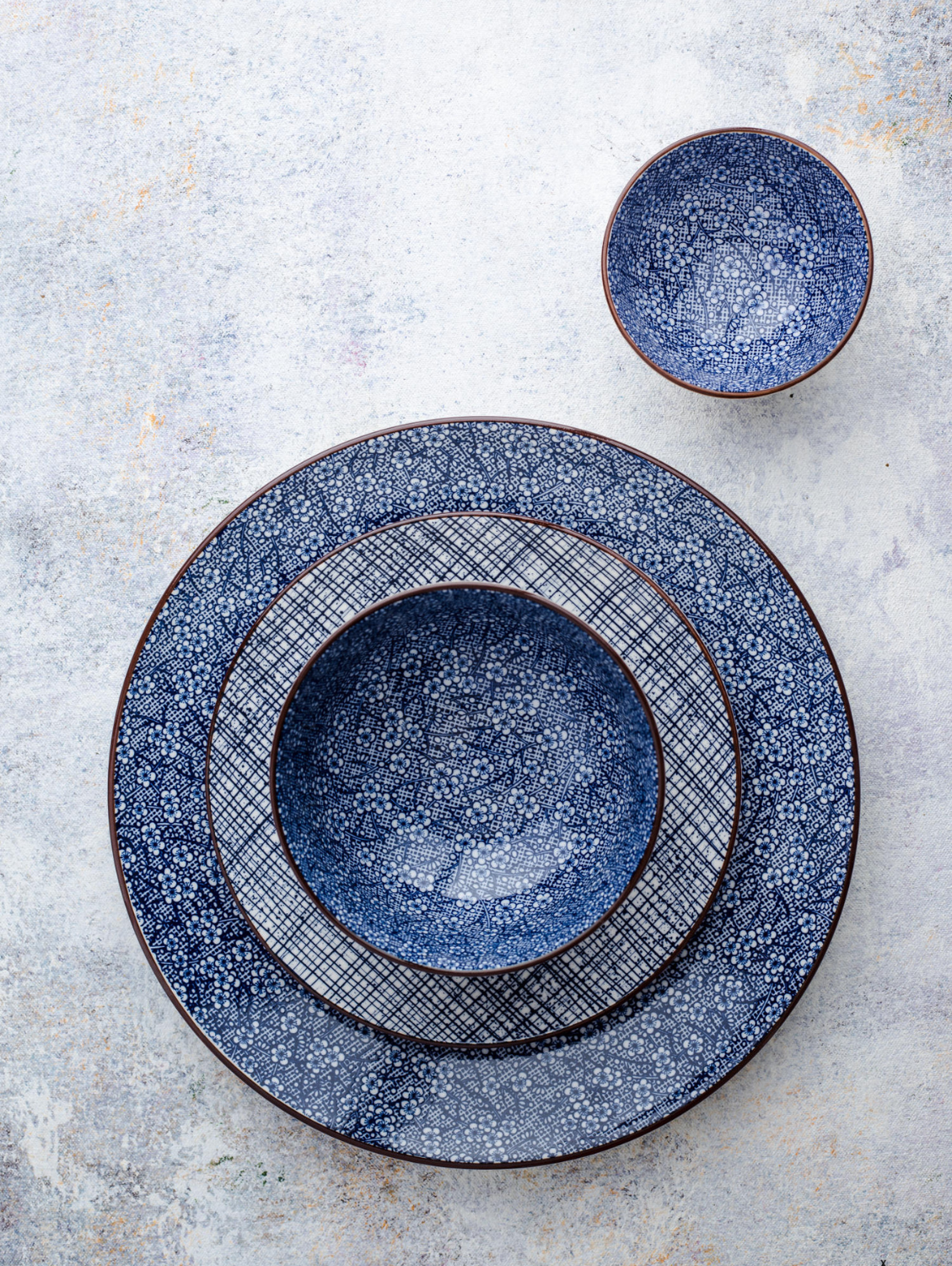 HIGH STREET CHECKERED Round Side Plate 7.5"