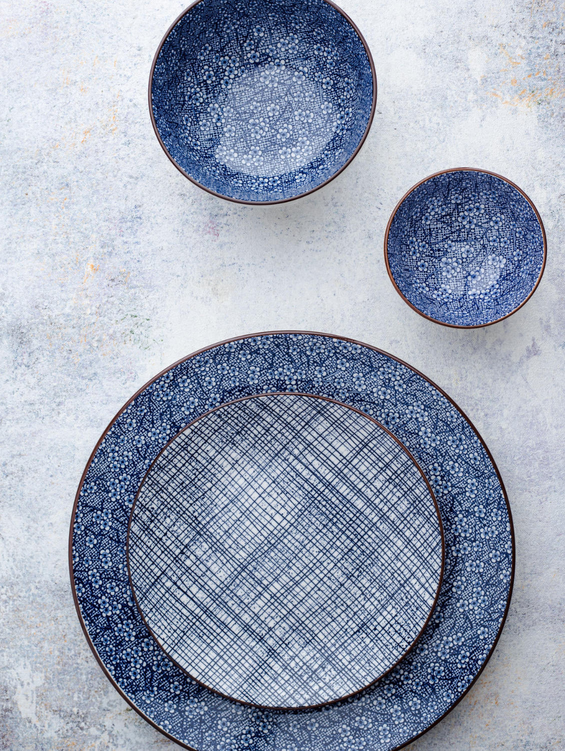 HIGH STREET CHECKERED Round Side Plate 7.5"