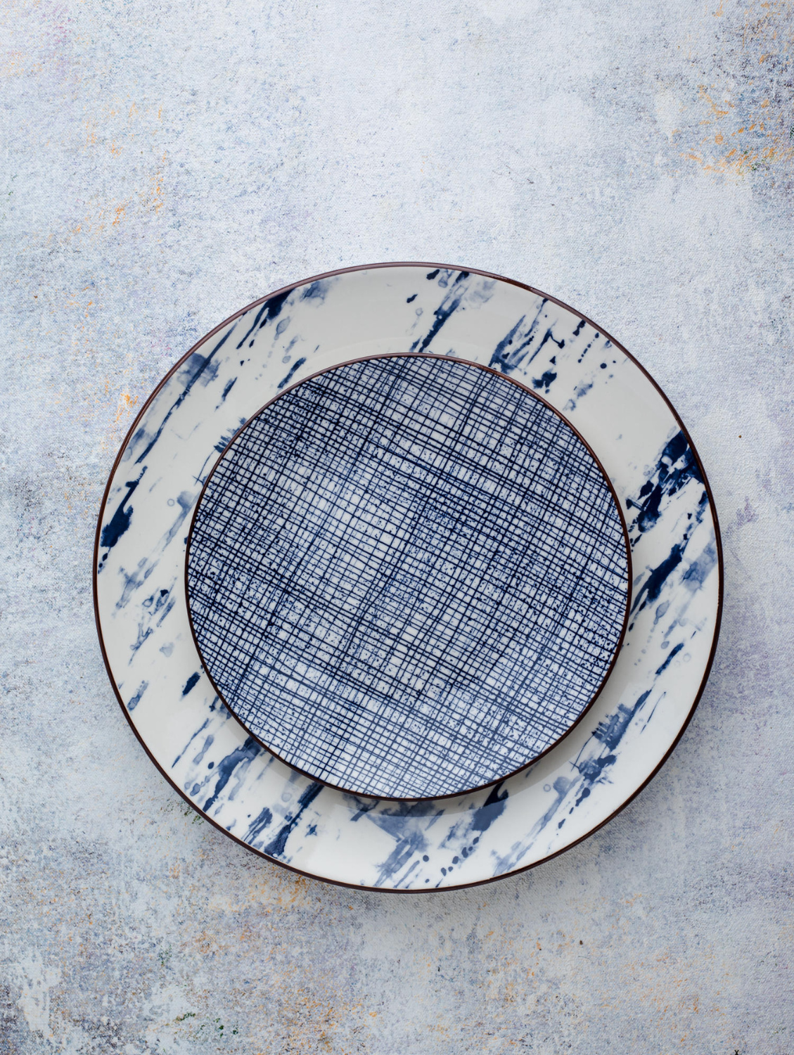 HIGH STREET CHECKERED Round Side Plate 7.5"
