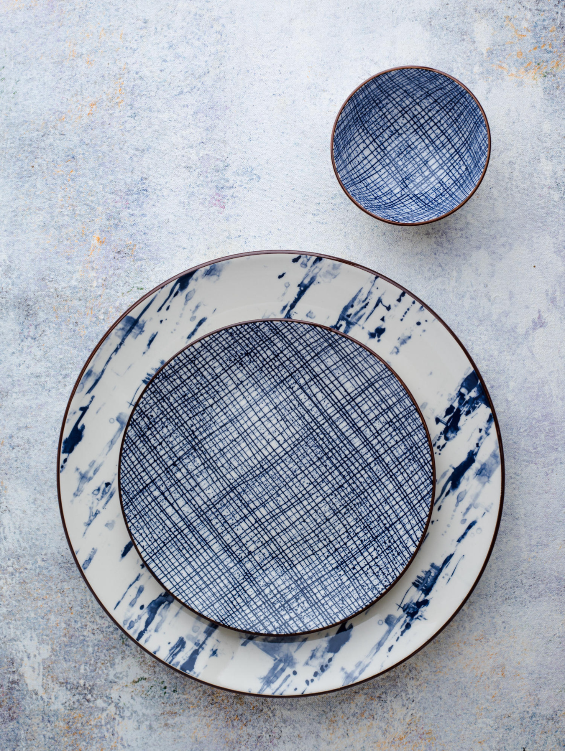 HIGH STREET CHECKERED Round Side Plate 7.5"