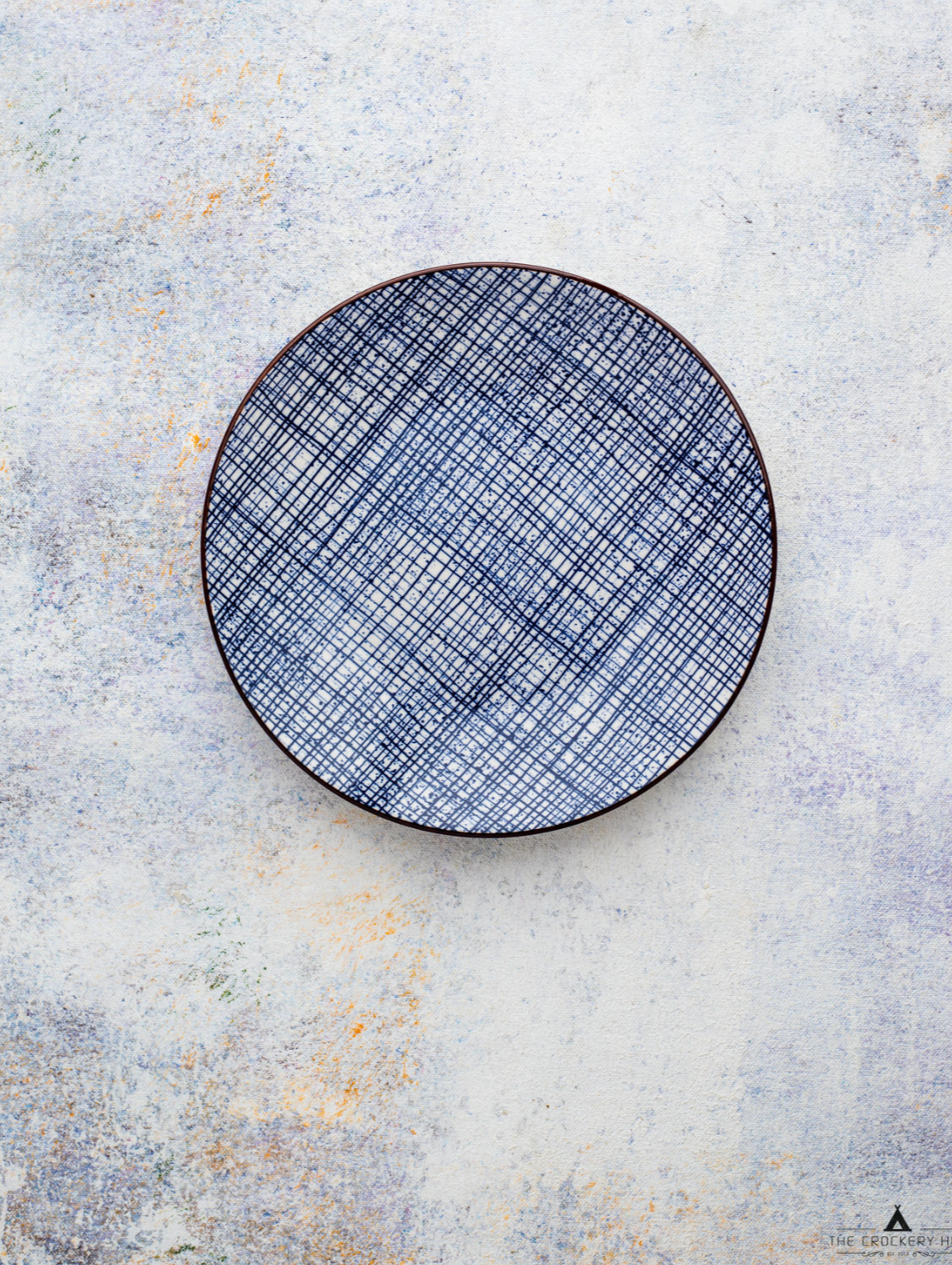 HIGH STREET CHECKERED Round Side Plate 7.5″