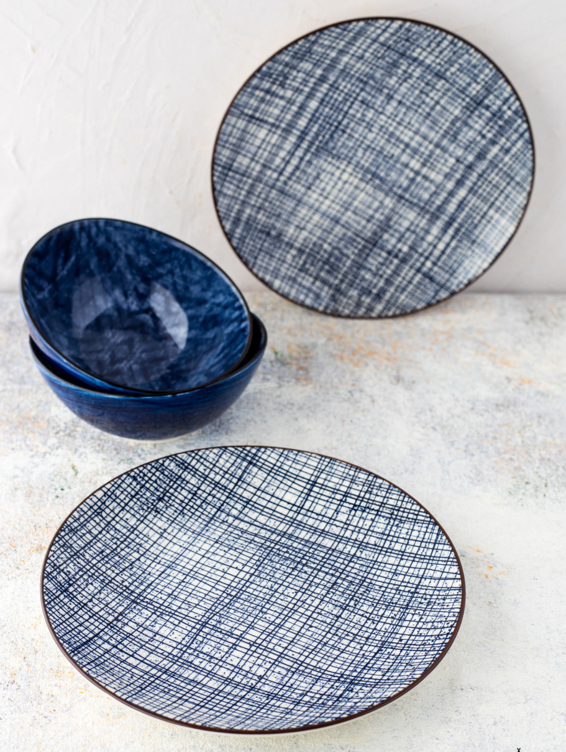 HIGH STREET CHECKERED Round Side Plate 7.5"