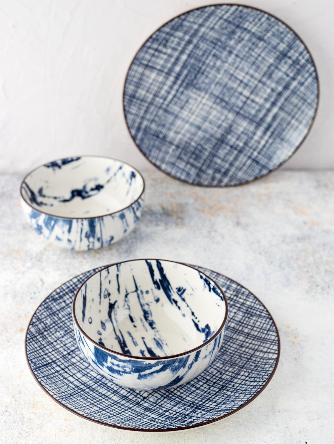 HIGH STREET CHECKERED Round Side Plate 7.5"