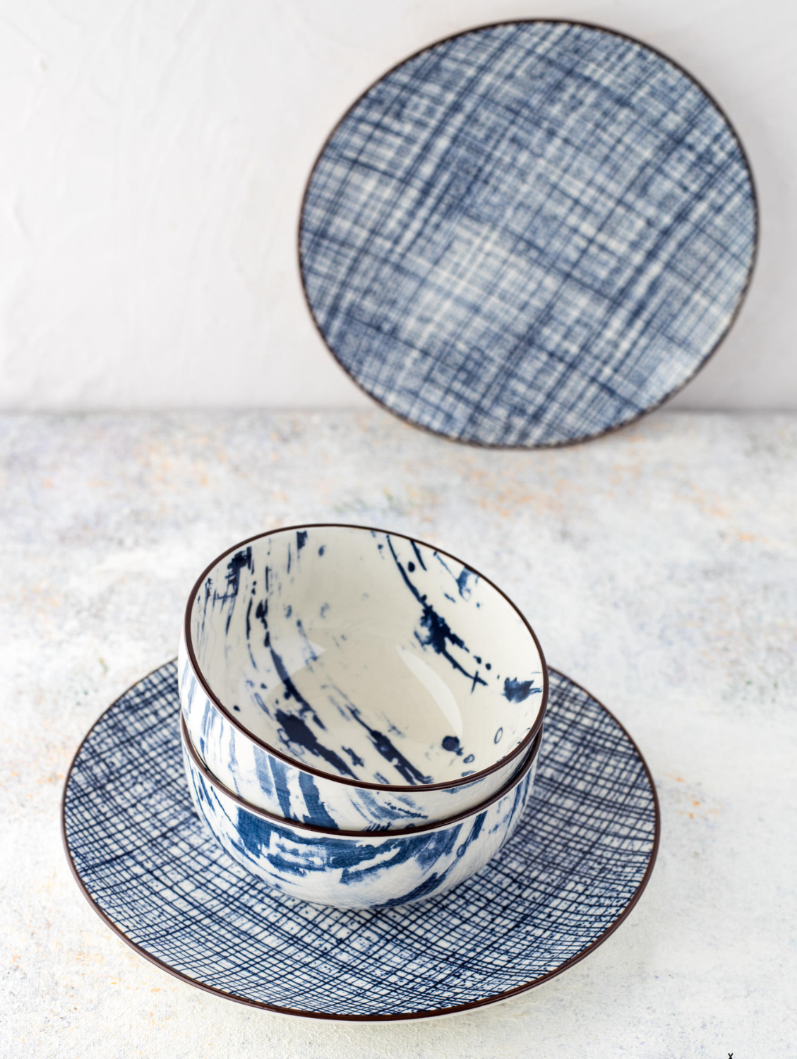 HIGH STREET CHECKERED Round Side Plate 7.5"