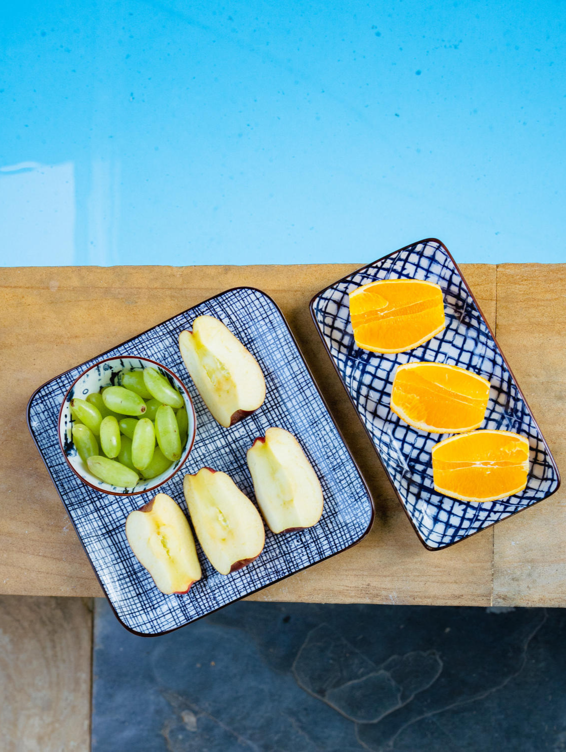 HIGH STREET CHECKERED Square Dinner Plate 8"