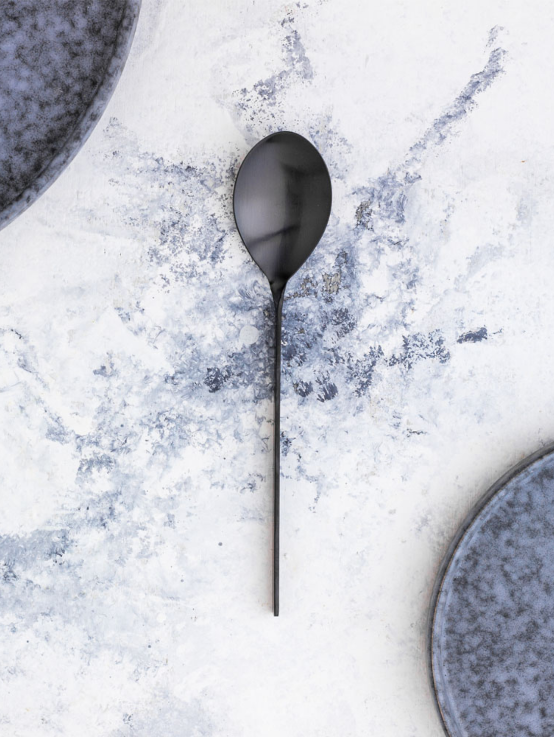 MATTE BLACK Spoon Set Set of 6