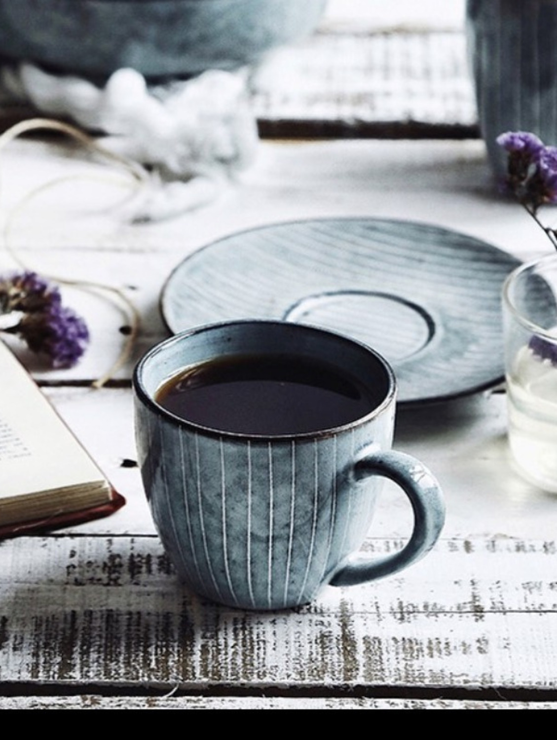 MYSTICAL GREY SET Tea Cup, Round Saucer Set Of 1