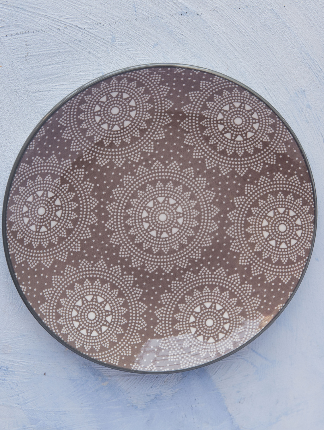 Sandy Brown Round Side Plate 7.5"