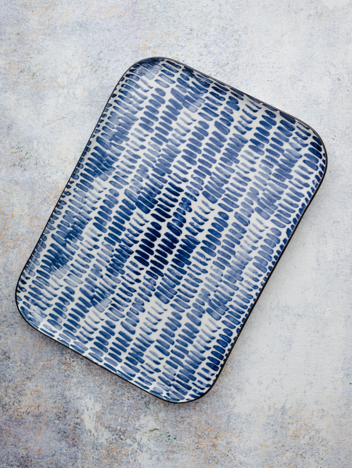 Sky Meet Sea Rectangular Plate- Large 12"