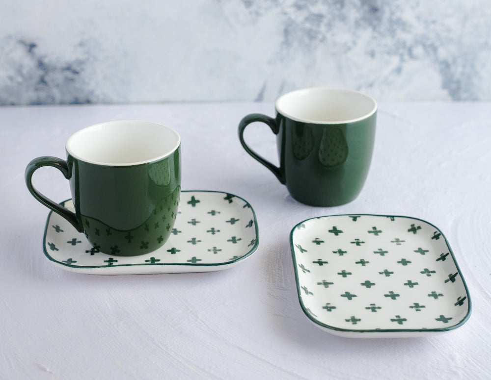 ZEUS GREEN Rectangular Plate- Small 5.5"
