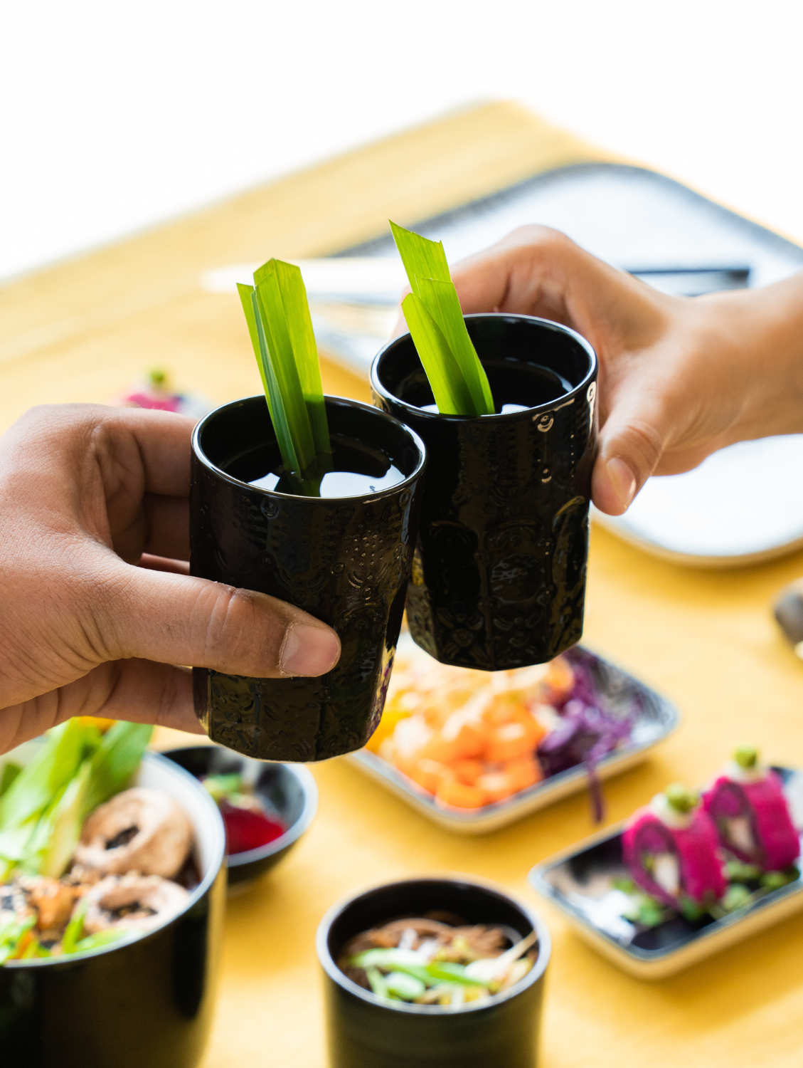 Black Glaze Tumbler Set of 2