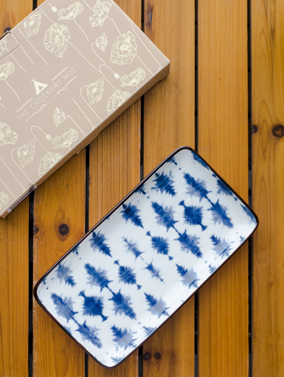 BATIK Rectangular Side Plate 8"