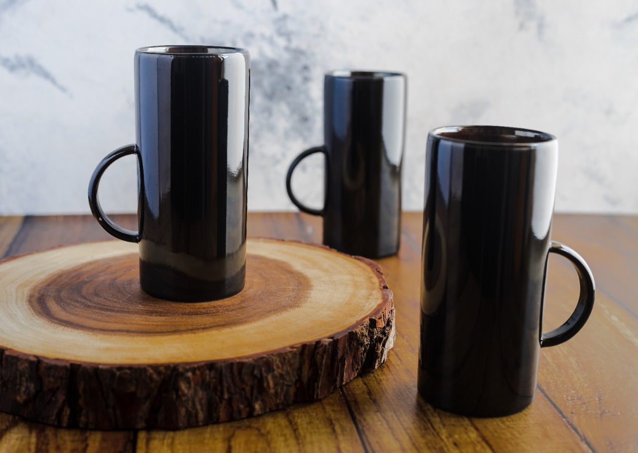 BLACK GLAZE Tall Mug