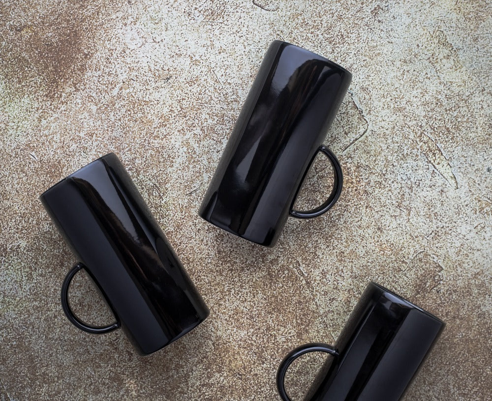 BLACK GLAZE Tall Mug