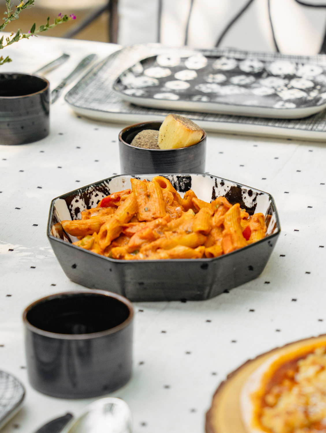 CARBON AND ASH Pasta Bowl 8"