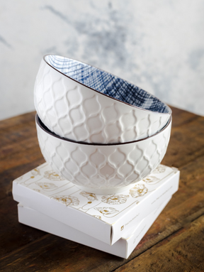 HIGH STREET CHECKERED Cereal Bowl 5"