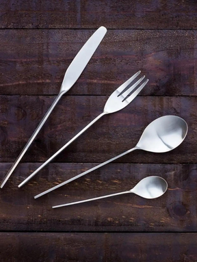 MATTE SILVER Cutlery Set 24 Pcs
