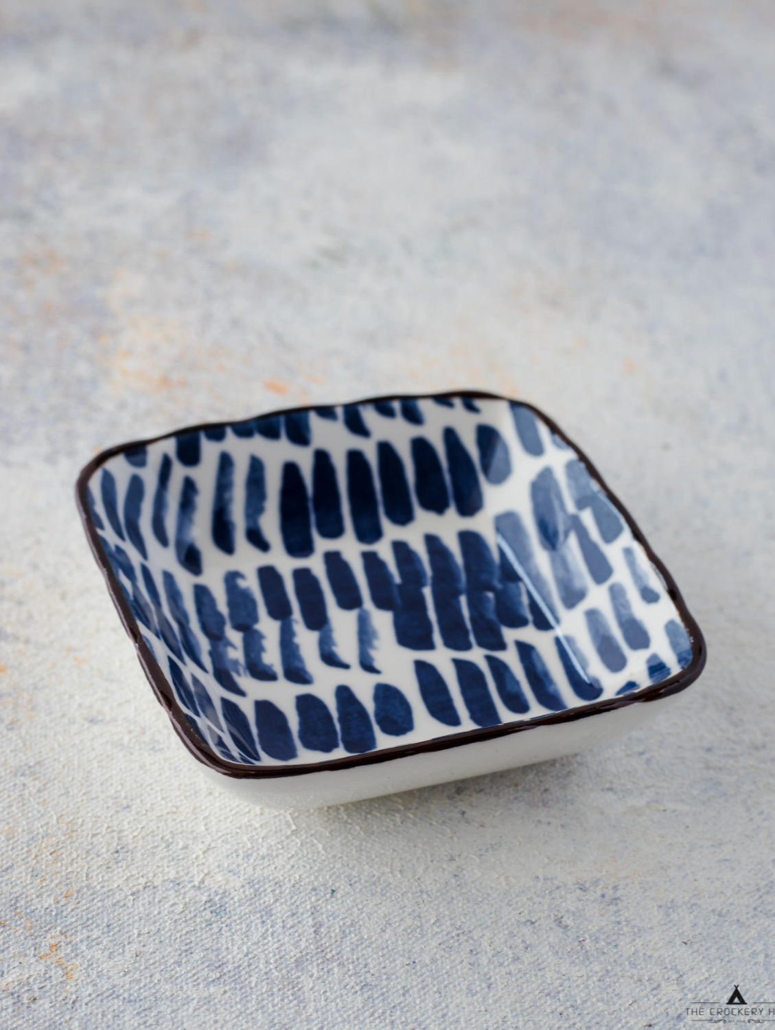 SKY MEETS SEA Square Dipping Dish 3.5"