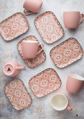 Tea Cup Set With BLUSH PINK 5.5″